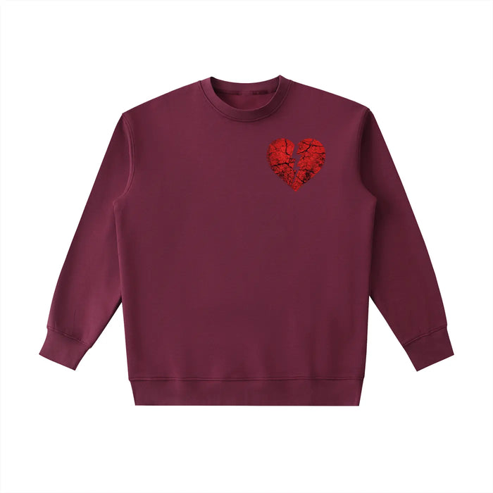 Essential Heavyweight Broken Heart Crewneck Sweatshirt ODMPOD
