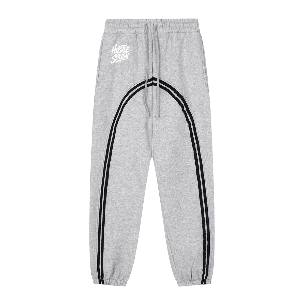 HUSTLE SEASON Sun Fade Contrast Tape Fleece Jogged Sweatpants ODMPOD
