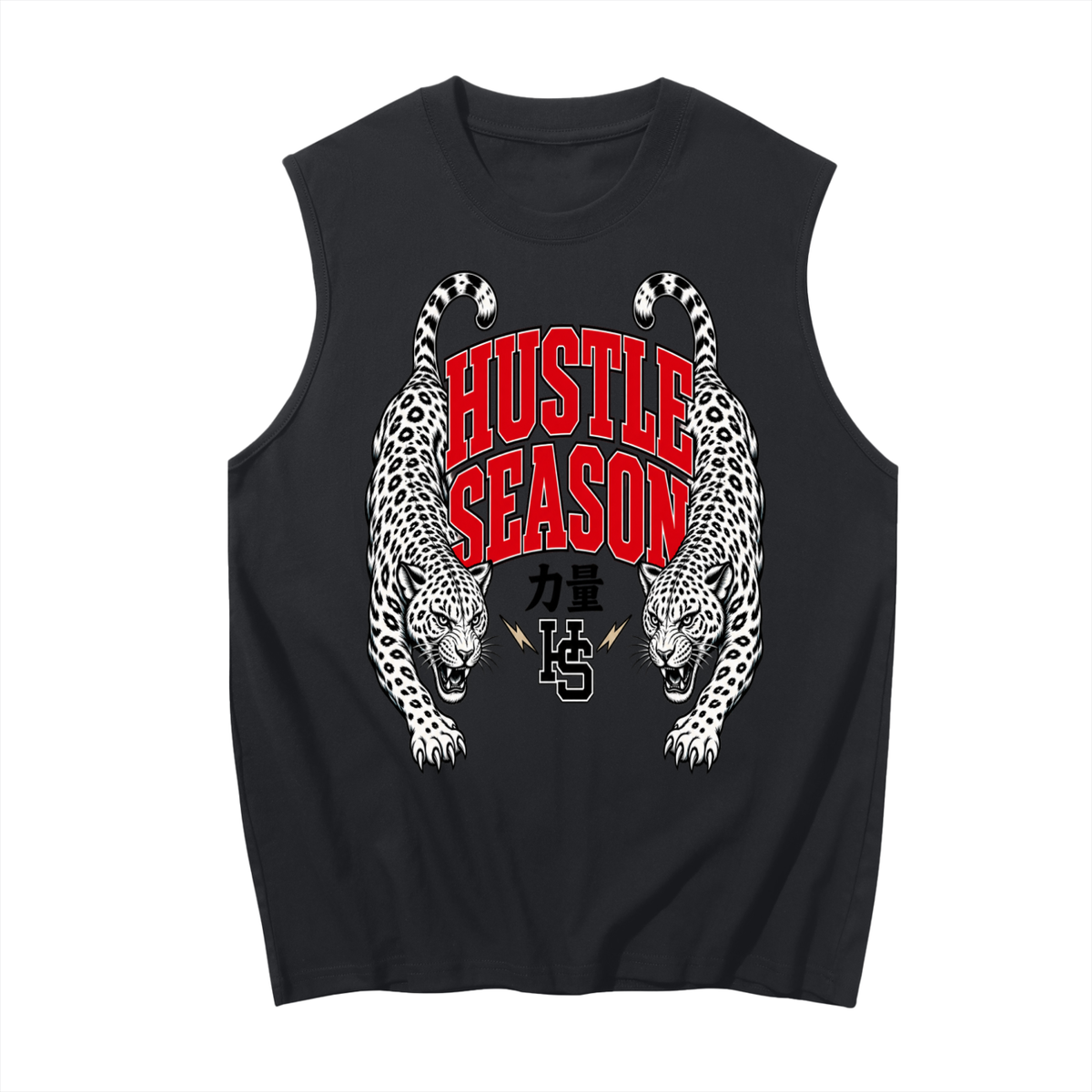 CHINESE HUSTLE Men's Sleeveless Cotton Tank Top