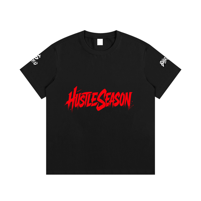 HUSTLE SEASON Essential Cotton T-Shirt ODMPOD