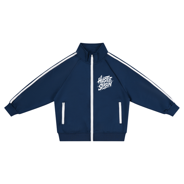 Kids HUSTLE SEASON ’ Contrast Tape Coach Jacket ODMPOD
