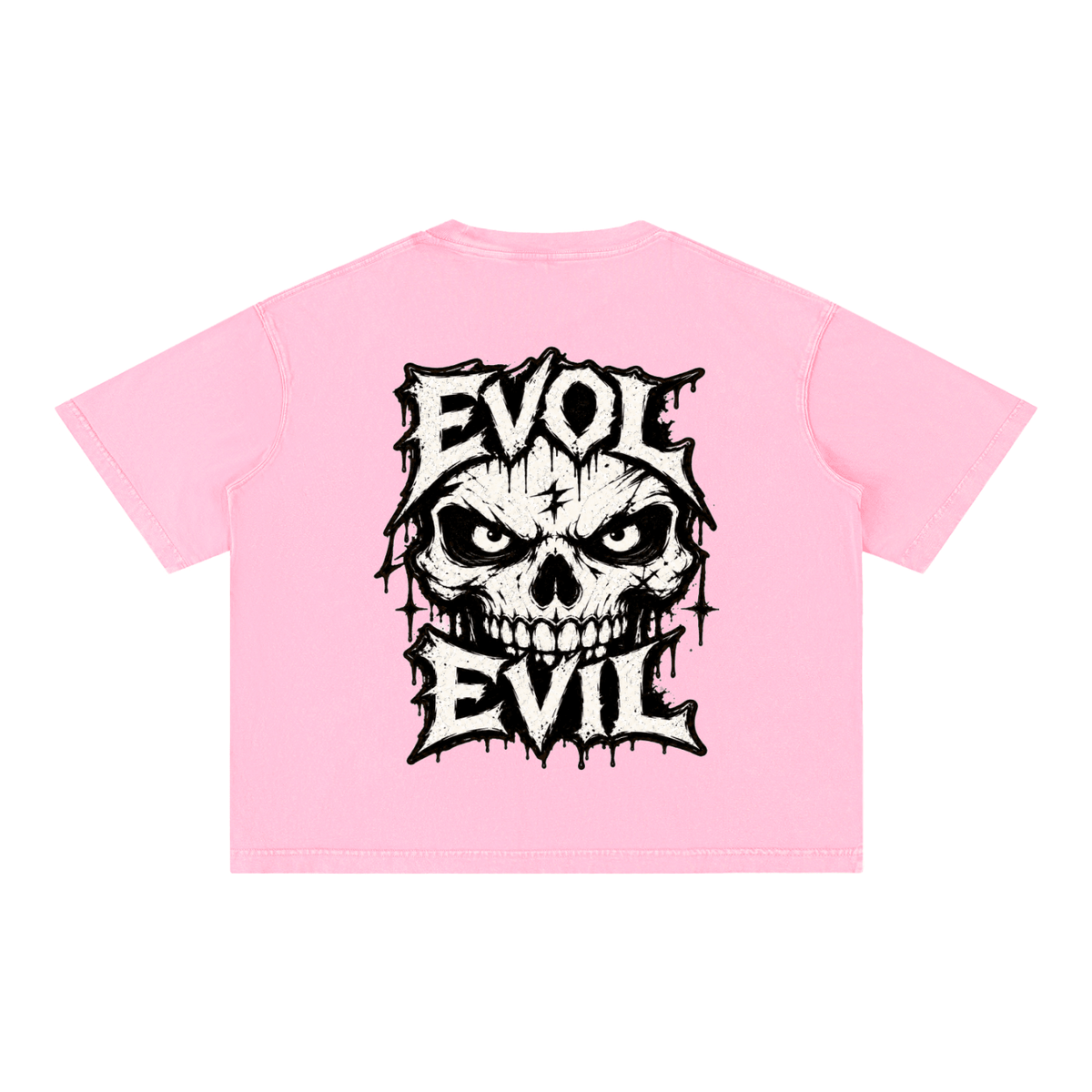 EVOL EVIL Mineral Wash Boxy Cotton T-Shirt ODMPOD