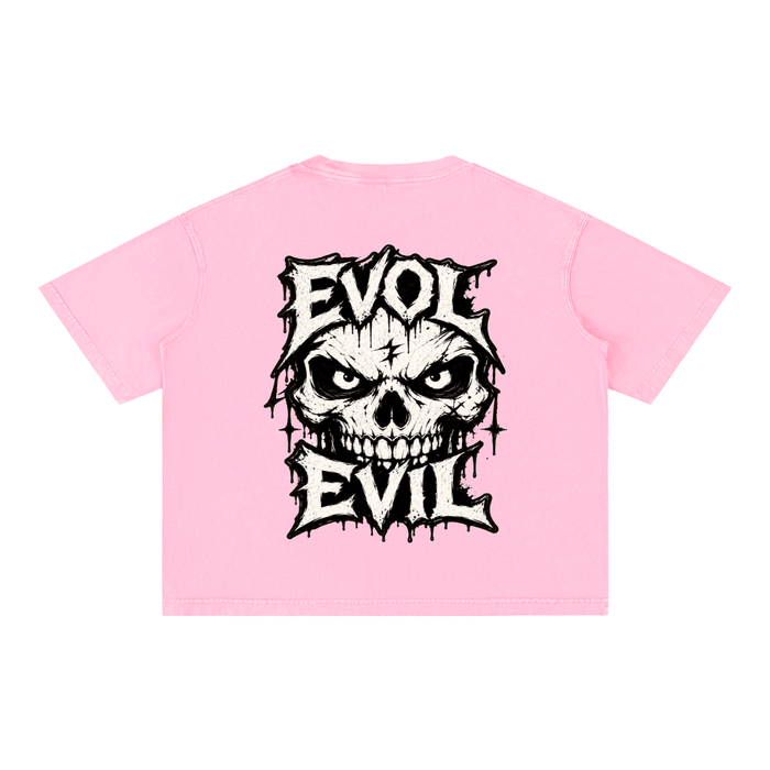 EVOL EVIL Mineral Wash Boxy Cotton T-Shirt ODMPOD
