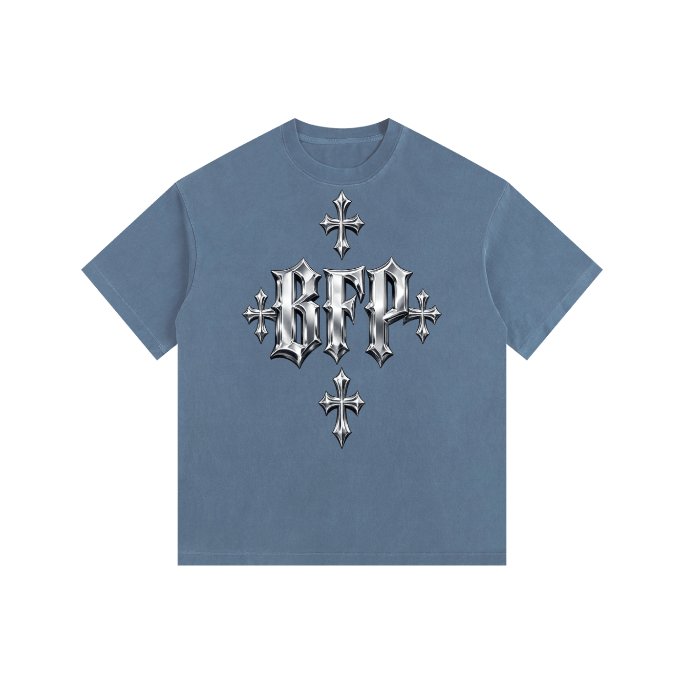 CHROME FUTURE Vintage Washed Oversized Cotton T-Shirt ODMPOD