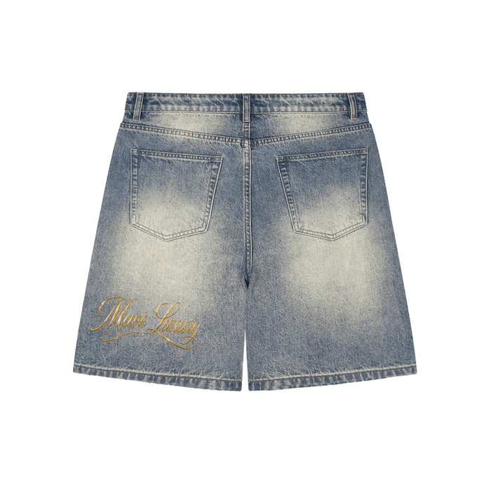 Faded Distressed Baggy Denim Shorts ODMPOD