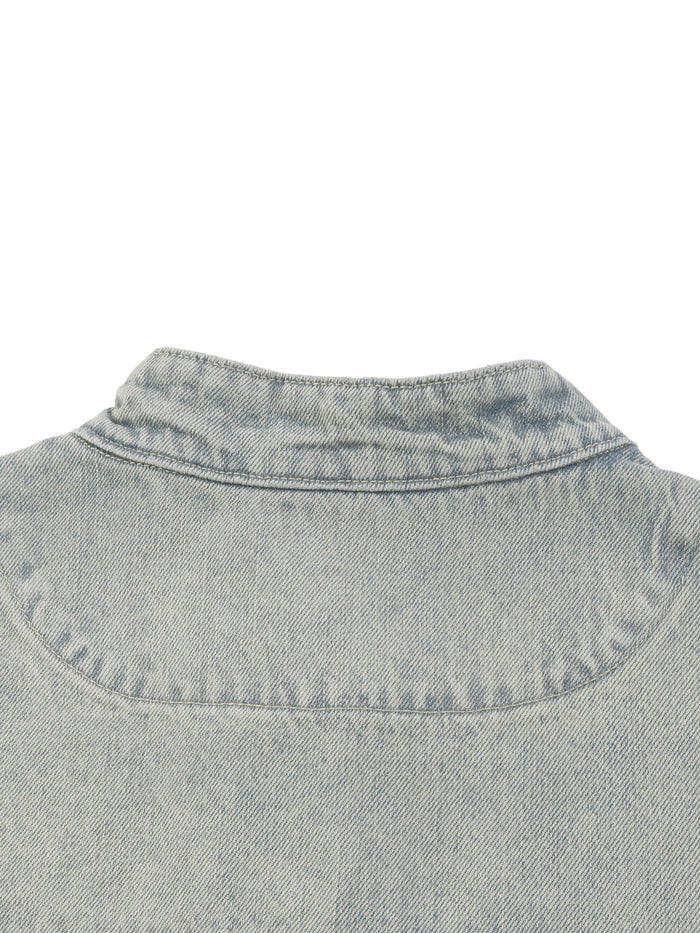 Vintage Wash Zip Denim Jacket ODMPOD
