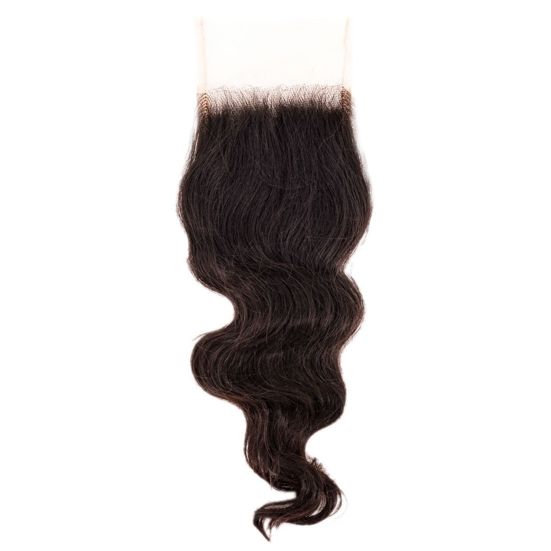 Raw Indian Wavy 4x4 Transparent Closure - Built From Pain Clothing