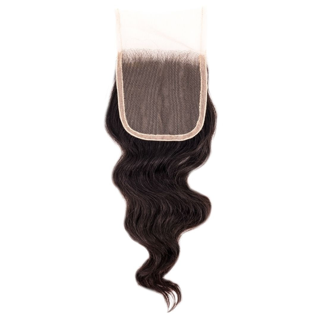 Raw Indian Wavy 4x4 Transparent Closure - Built From Pain Clothing